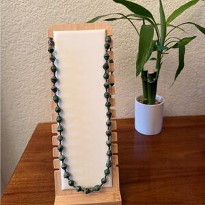 Boho Handmade Bead Necklace - 31 inches - Green - NWOT